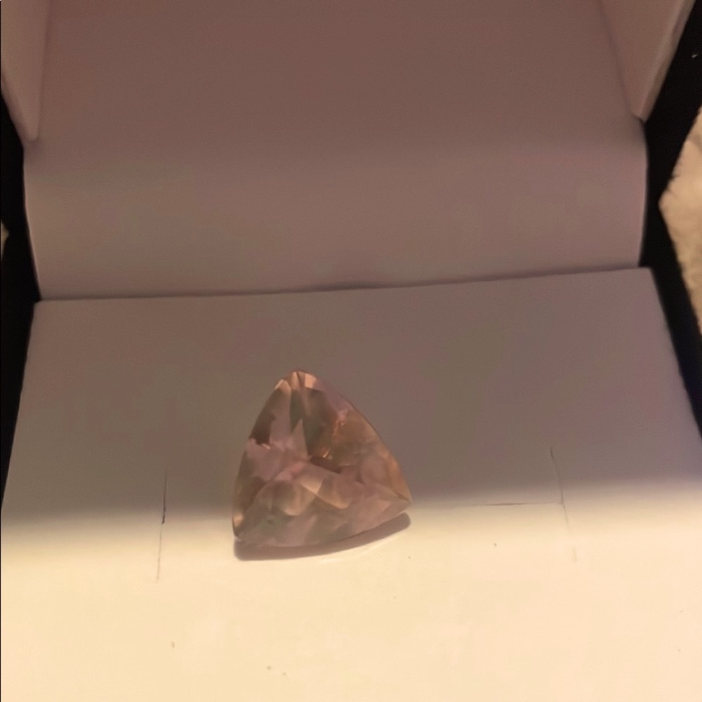 Triangular 2ctw Approx. Stone Morgonite Loose Gem… - image 4